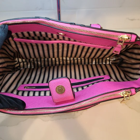 Kate Spade New York Pink and Blue Satchel EUC - Picture 8 of 16